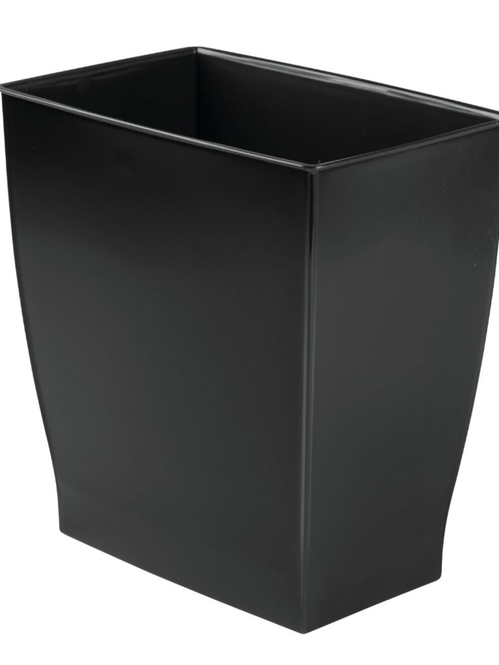 Small Plastic Bathroom Trash Can, Slim Rectangle Garbage Bin for Bedroom, Office